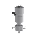 Industrial Pneumatic Control Valve PN 10 Pressure Without Lining Compact