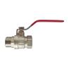 Buy cheap Male x Female Thread Brass Ball Valve with Lever Steel Handle and Grip from wholesalers