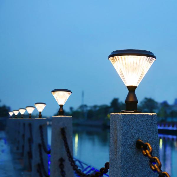 Buy cheap 5V 4.5W Street Led Post Lamp Light Fixtures Solar Garden Landscape from wholesalers