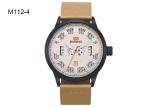 Men's Quartz Watch Water Proof PU Leather Strap Hot Sale Wrist Watch M112