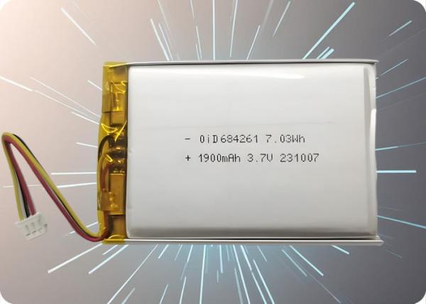 Customized 3.7 V 2000mah Lipo Battery 500 Cycles Compact Lipo Battery 1.5A