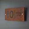 Buy cheap Decoration Room Multiple Sizes Available Rusty Corten House Number Sign from wholesalers