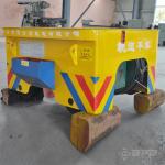 rail transfer car with bar for production assembly line