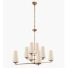 Buy cheap ARN 5205 Fontaine Large Offset Chandelier Plaster White / Aged Lron / Gilded Plaster from wholesalers