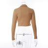 Buy cheap OEM Women'S Sexy Long Sleeved T -Shirt Elastic Slim Tube Top Irregular Split from wholesalers