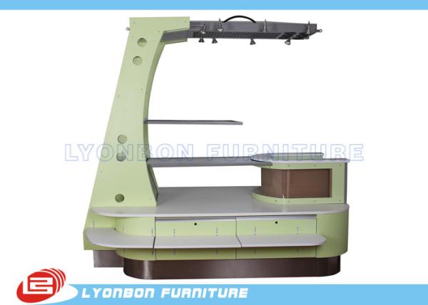 Buy cheap Green MDF Wooden Mobile Kiosk Display from wholesalers