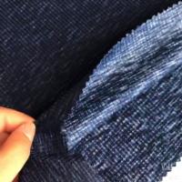 Buy cheap Blue Cationic Polyester Single Jersey Fabric Spandex Waffle Knit product