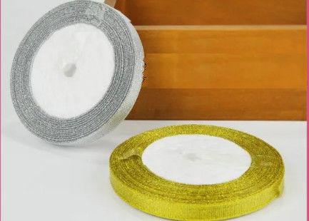 Buy cheap Attractive Eye Catching Silver And Gold Christmas Ribbon 3/8"-4" Size from wholesalers