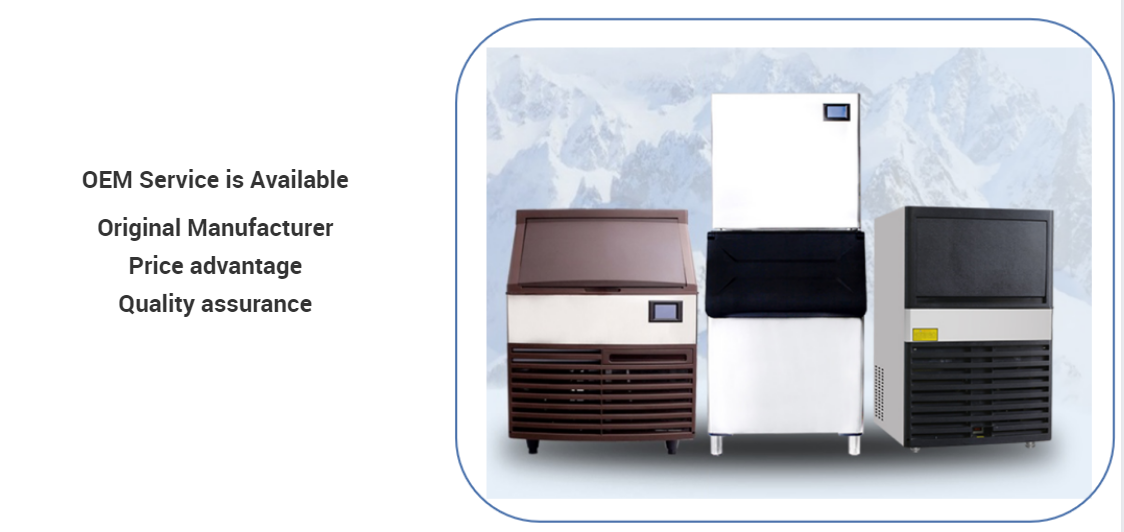 3- LZ-1000 300 kg/24 h 700 lb Ice Cube Maker Machine for Restaurant and Kitchen
