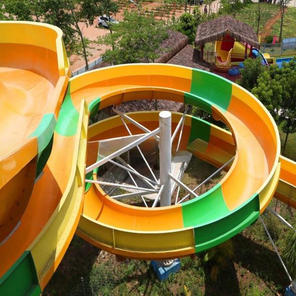 Buy cheap Fiberglass Swimming Pool Spiral Water Slide For Amusement Park from wholesalers