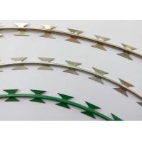 Buy cheap NATO Razor Barbed Wire Strip With Hot Dipped Rolled Plate Blade Erosion product
