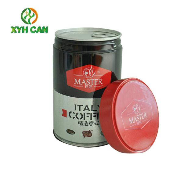 Buy cheap Coffee Tin Cans Custom Logo Airtight Empty Cans Magnetic Tins for 250G Coffee Powter Storage from wholesalers
