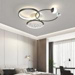 Modern Minimalist White Square Ceiling Light Atmosphere Household Bedroom Star