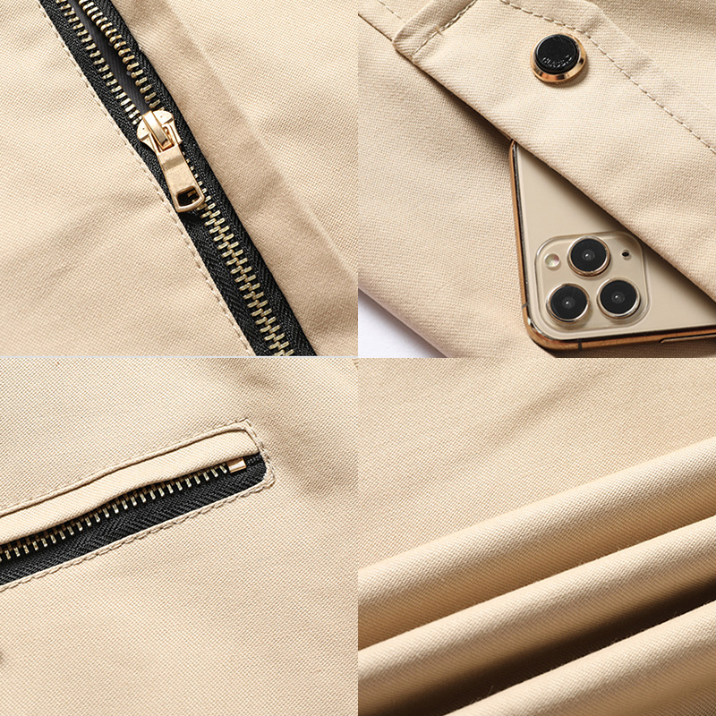 Oem Factory Manufacturer Custom Logo Windbreaker Fabric Autumn Ultra Cotton Jacket For Men