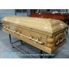 Buy cheap Paper Veneer Casket Solid Wood Caskets Wood Veneer MDF Caskets Cardboard Caskets European Coffins from wholesalers