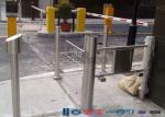 High Speed Swing Barrier Gate Double Core Biometric Stainless Steel for Fitness