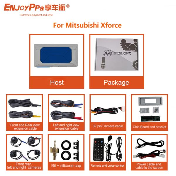 Buy cheap Panoramic Car Security Camera System 360 For Mitsubishi Xforce 8 Inches Screen from wholesalers