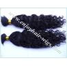 Buy cheap Malaysian 5A virgin remy hair bulk ,natural color(can be dye) natural wave 10''-26''length from wholesalers