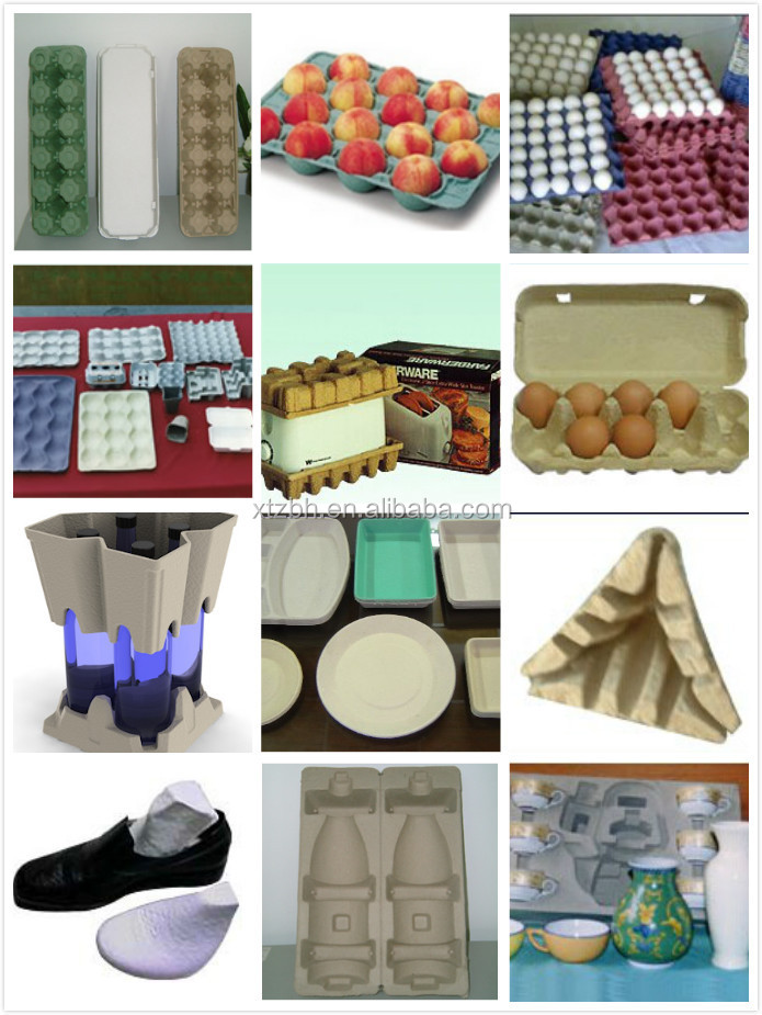 Full Automatic Molded Pulp Equipment Drying Tray Paper Pulp Egg Tray Making Machine
