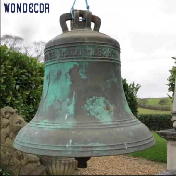 Buy cheap Religion Cast Bronze Bells Large Decorative Hanging Brass Bells from wholesalers