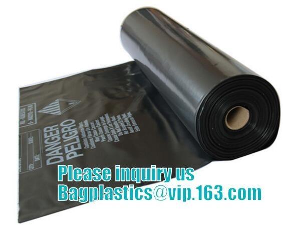 Buy cheap high quality hazardous waste yellow plastic bag asbestos garbage bag, Asbestos remove bag, asbestos waste bags, asbesto from wholesalers