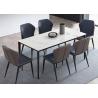 Buy cheap ODM 120x70x75cm Rectangular Stone Dining Table OEM Slab Top from wholesalers