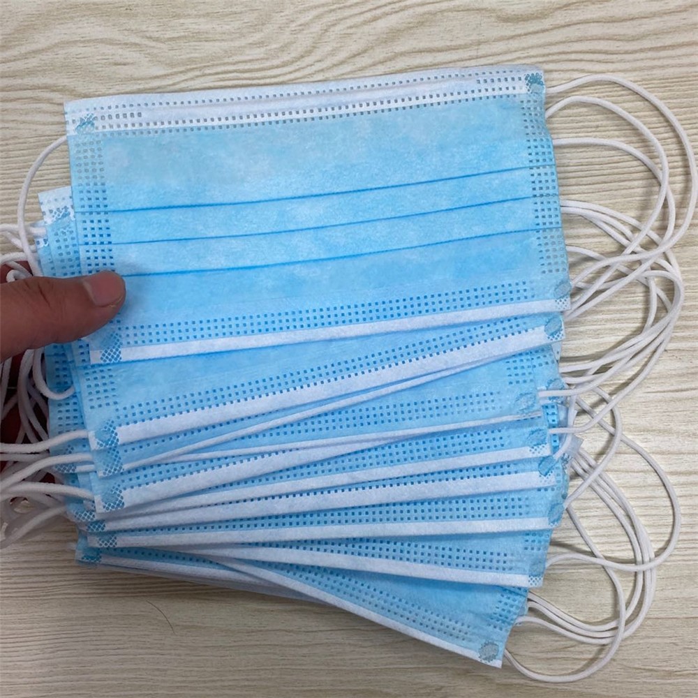 Woven 3 Ply Face Mask Surgical Disposable Medical Grade Anti Virus Bule