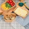 Buy cheap Customized Brand 650ml Rectangle Paper Bowl With Lids from wholesalers