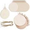 Buy cheap Natural Wood Slices, DIY Wooden Christmas Ornaments Unfinished Predrilled Wood Circles for Holiday Hanging Decorations from wholesalers