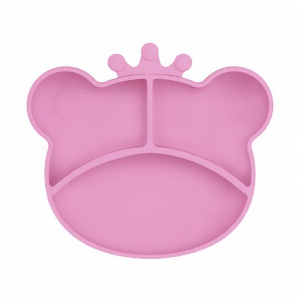 Buy cheap Newborn Silicone Suction Plate Set Bear Shape Feeding Baby Set With Spoon from wholesalers