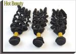Brazilian Virgin Human Hair Extensions Brown , Remy Big Curl Hair