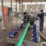 HDPE / UPVC Corrugated Pipe Making Machine Double Wall Flexible Plastic Pipe