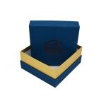 Cardboard Branded Pre Wrapped Gift Box Silk Packaging Two Lid Bottom