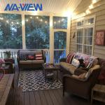 Four Season Patio Screen Room Outdoor Room Enclosures Wood Grain Structure
