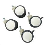 4 Inch Hospital Bed Caster Wheels Beige Locking 125mm Twin Wheel Hospital Castor
