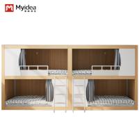 Buy cheap Youth-Friendly Twin Steel and Wood Bunk Bed for Dormitory or Loft Apartment Support customization product