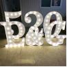 Buy cheap Acrylic Stainless Steel Light Up Marquee Letter Sign Numbers With Bulbs from wholesalers