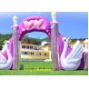 Buy cheap 420D Nylon Fabric Swan Inflatable Arches With Air Blower from wholesalers