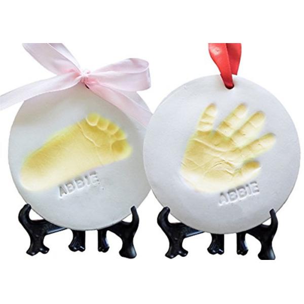 Little Baby Clay Impression Kit Ribbon Imprint Keepsake Baby Footprint Kits