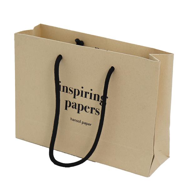 Buy cheap Biodegradable Custom Printed Paper Shopping Bags Durable Kraft Paper Material from wholesalers