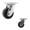 Buy cheap 4 Inch Black Solid PP Wheel Swivel Plate Heavy Duty Casters from wholesalers