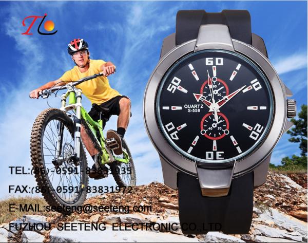 Buy cheap WHOLESALE SILICONE STRAP ALLOY CASE QUARTZ WATCHES MEN WATCH from wholesalers