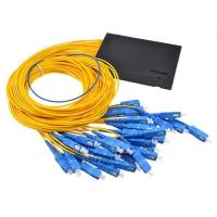 Buy cheap Low PDL Stable 1X16 PLC Splitter , 900um Steel Tube Type Fiber Optic Coupler product
