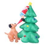 Buy cheap Outdoor Holiday Decoration Inflatable Tree with Dog display for Family Party from wholesalers