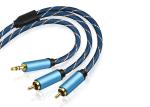 3.5/2 RCA Gold Plated Extension Cable