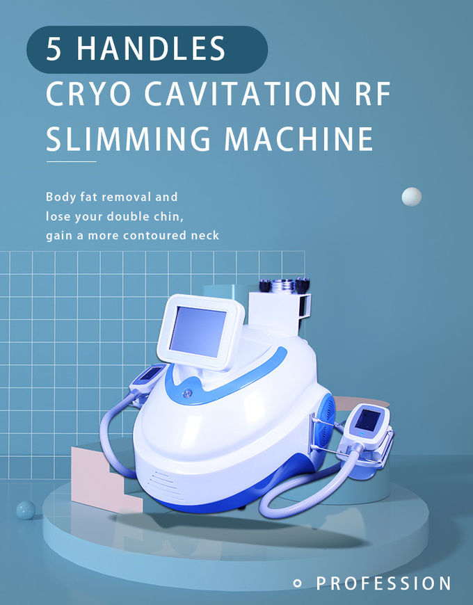 LF-223 Portable Dual Handles Cavitation RF Ice Therapy Machine/ Cryotherapy Slimming Equipment