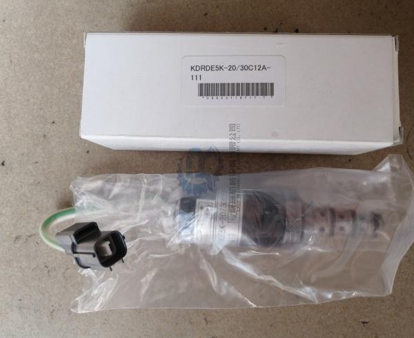 Buy cheap KDRDE5K-20 30C12A-111 Hydraulic Pump Solenoid Valve For SK200-5 SK230-5 SK330-5 from wholesalers