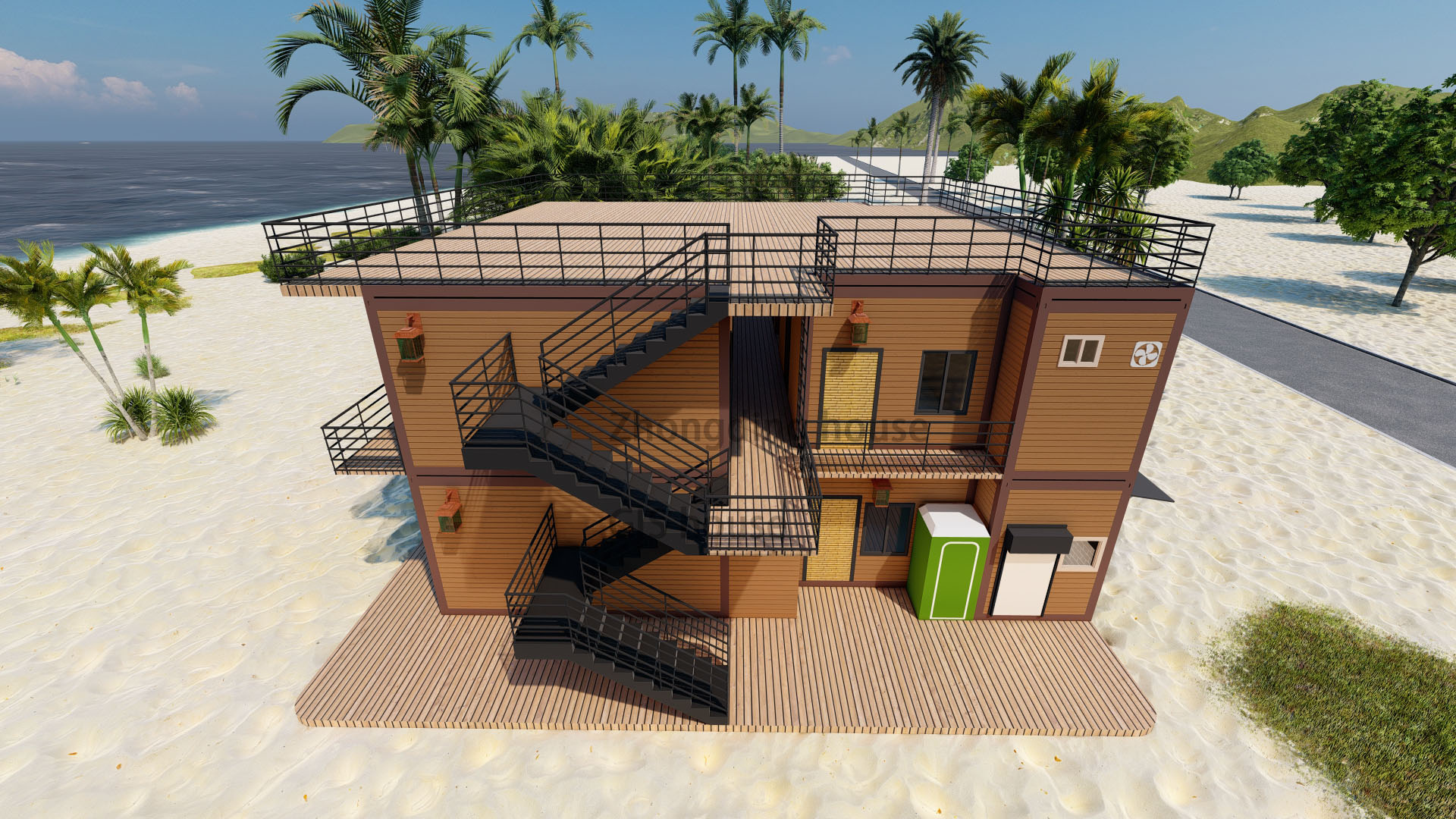 Modern Design Style Modular Seaside Inn Vacation House for Luxurious Villa Experience