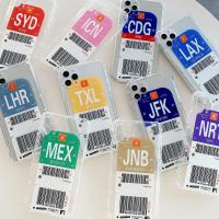 Buy cheap Iphone 12 Shockproof Phone Cases Boarding Pass Air Ticket City Plane slip free product
