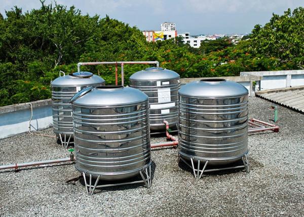 Buy cheap 2m High Steel Water Storage Tank , Rust Resistant 10m3 Water Tank from wholesalers